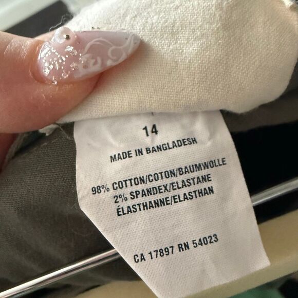 Gap Women’s 14 Olive Green Khaki Pants Office Core Career - Picture 6 of 7